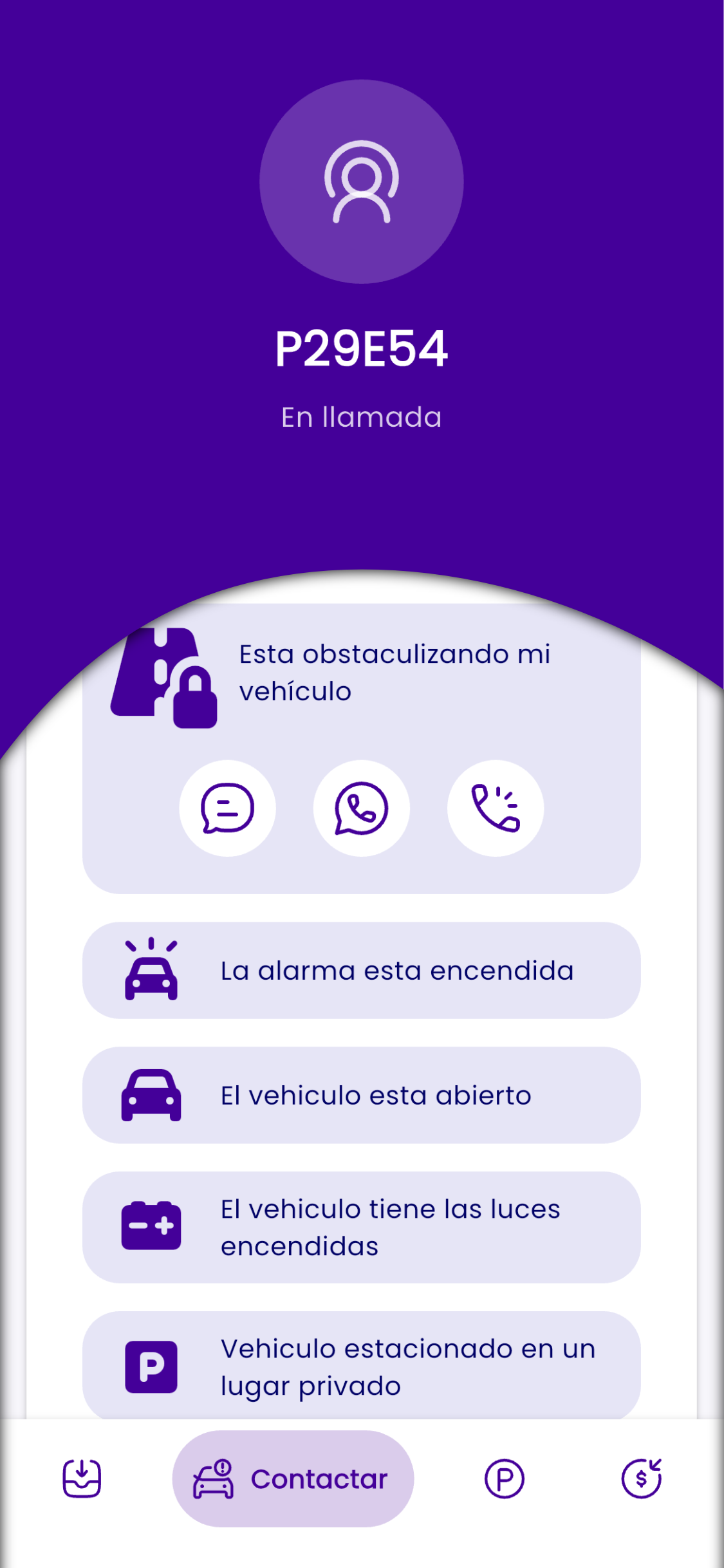eParkin App - Sistema de Alertas