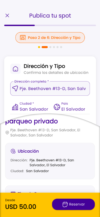 eParkin App - Gestión de Cocheras